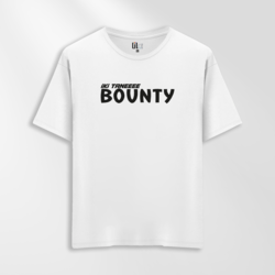 Unisex Oversize İki Tane Bounty Tasarımlı T-Shirt
