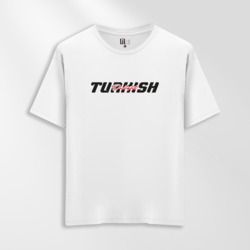 Unisex Oversize Turkish Delight Tasarımlı T-Shirt