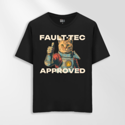 Unisex Oversize Fault-Tec Approved Tasarımlı T-Shirt