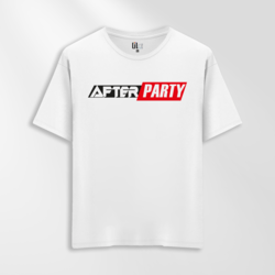 Unisex Oversize After Party Tasarımlı T-Shirt