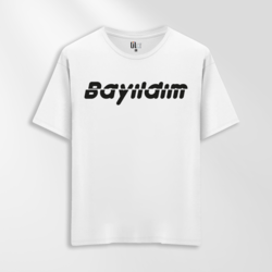 Unisex Oversize Bayıldım Tasarımlı T-Shirt 