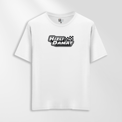 Unisex Oversize Hızlı Damat Tasarımlı T-Shirt