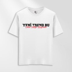 Unisex Oversize Yeni Trend Bu Tasarımlı T-Shirt