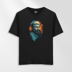Unisex Oversize Sanatsal Tasarımlı T-Shirt