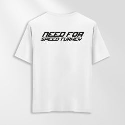 Erkek Oversize Need For Speed Turkey Tasarımlı T-Shirt (Sırt Baskılı)