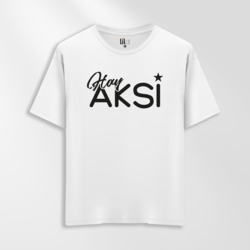 Unisex Oversize Hay Aksi Tasarımlı T-Shirt
