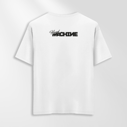 Unisex Oversize Hard Machine Tasarımlı T-Shirt (Sırt Baskılı)