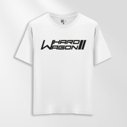 Unisex Oversize Hard Wagon Tasarımlı T-Shirt