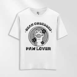 Unisex Oversize Bean Obsessed Tasarımlı T-Shirt