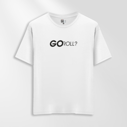 Unisex Oversize Go Roll Tasarımlı T-Shirt