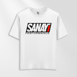 Unisex Oversize Sanayi Performance Tasarımlı T-Shirt