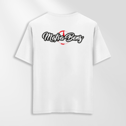 Erkek Oversize Mafia Benz Tasarımlı T-Shirt (Sırt Baskılı)