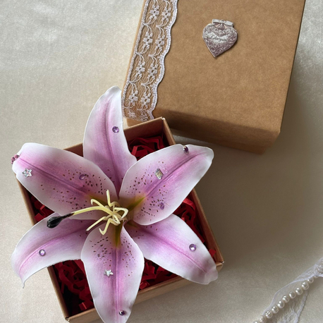 Lilyum Çanta Charmı Pembe Taşlı