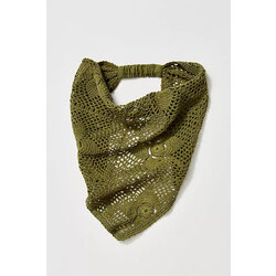 Green Crochet Bandana