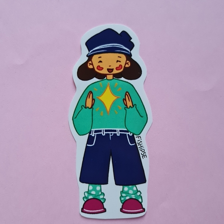 yıldız kız sticker