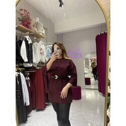 Bordo triko tunik