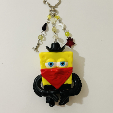 Kovboy Sünger Bob Anahtarlık