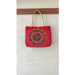 Mandala Motifli Çanta