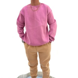 Açık Pembe Sweatshirt Unisex