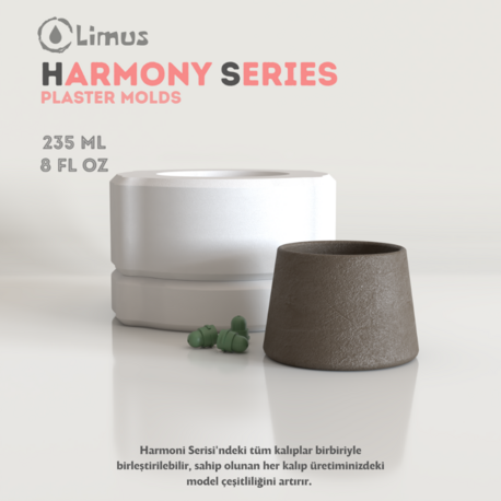 HS-003 HARMONİ SERİSİ KUPA ALÇI KALIBI 