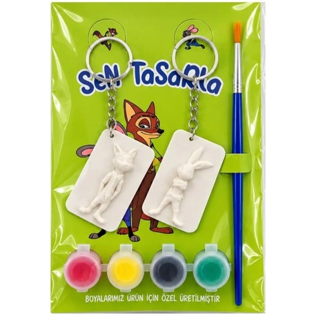 Sen Tasarla 3D Boyama Seti 10'LU Figürlü