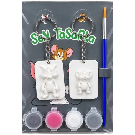 Sen Tasarla 3D Boyama Seti 10'LU TOM & JERRY Figürlü