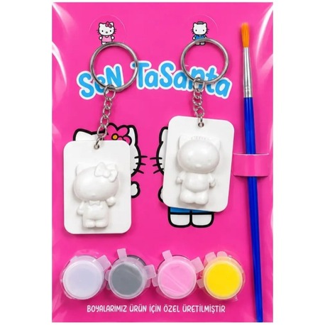 Sen Tasarla 3D Boyama Seti 10'LU Hello Kitty Figürlü