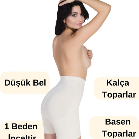 Toparlayıcı mini şort korse