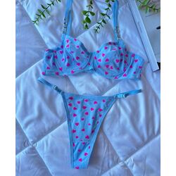 Mavi, Kalpli Bralet Takım 