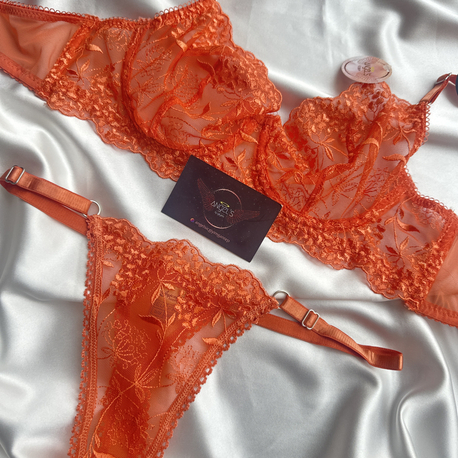 Turuncu bralet takım