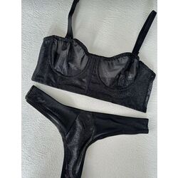 Siyah, Simli Bralet Takım