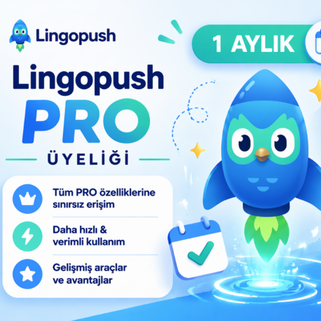 1 AYLIK LİNGOPUSH ÜYELİĞİ