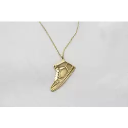 14K Altın Kaplama Sneaker Kolye – Spor ve Şıklığı Bir Arada