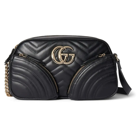 Gucci şık ve fonksiyonel siyah çapraz askılı çanta