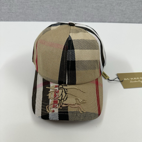 Burberry Vintage Check Cotton Baseball Cap