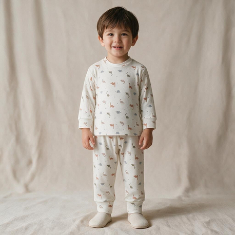 Dinazor Desenli Pijama Takımı