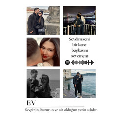 EV Posteri ( ÇERÇEVESİZ )