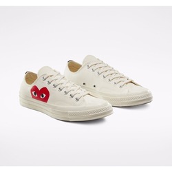 Converse Comme Des Garcons X Chuck Taylor All Star Low Play Game Cream