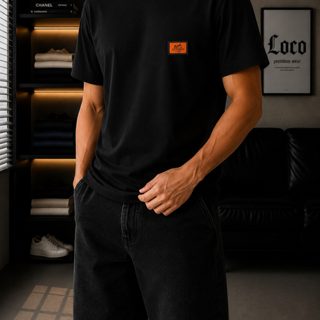 Hermes Siyah Premium Tshirt