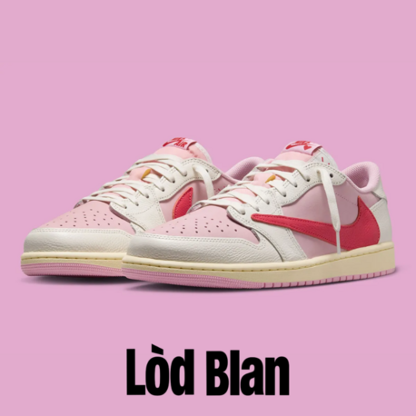 Travis Scott Jordan 1 Low “Tropical Pink”