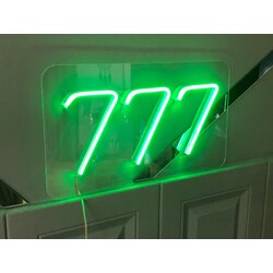 Numaroloji 777 Neon led tabela