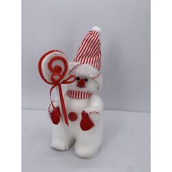 Yılbaşı Süsü Lolipop Kardan Adam 30 cm