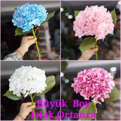 Ortanca Lüks Büyük Boy Islak Dokulu
