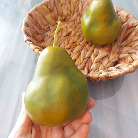 Yapay Yeşil Armut 10 cm 1 Adet, Yapay Meyve