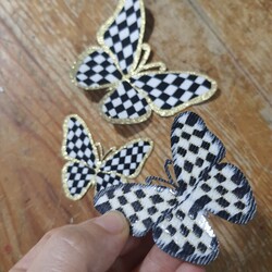 Damalı Mech Kelebek 4.5 cm 1 adet