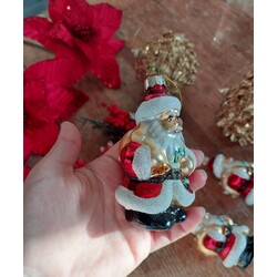 Yılbaşı  Ağaç  Süsü  Cam Noel Baba 1 adet