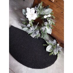 Beyaz Temalı  Garland Kapı  Süsü+Paspas