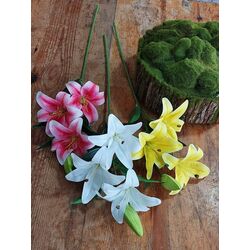 Islak Lilyum 3 çicekli 75 cm 