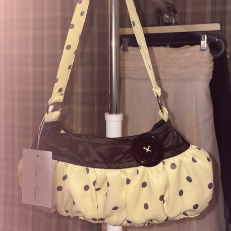 Butter Yellow Button Bag