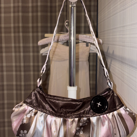 Cocoa Blossom Button Bag